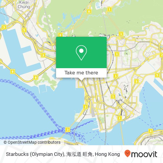 Starbucks (Olympian City), 海泓道 旺角 map