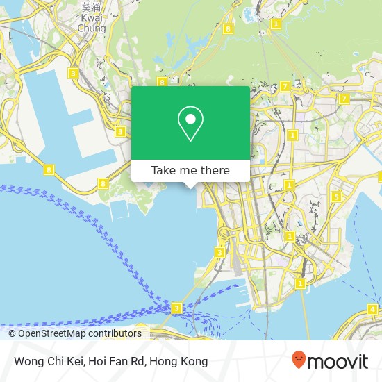Wong Chi Kei, Hoi Fan Rd map