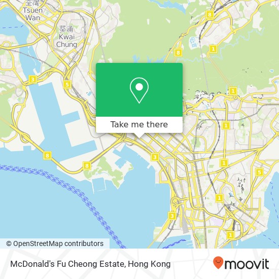 McDonald's Fu Cheong Estate, 香港特别行政区 map
