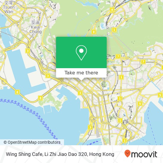 Wing Shing Cafe, Li Zhi Jiao Dao 320 map