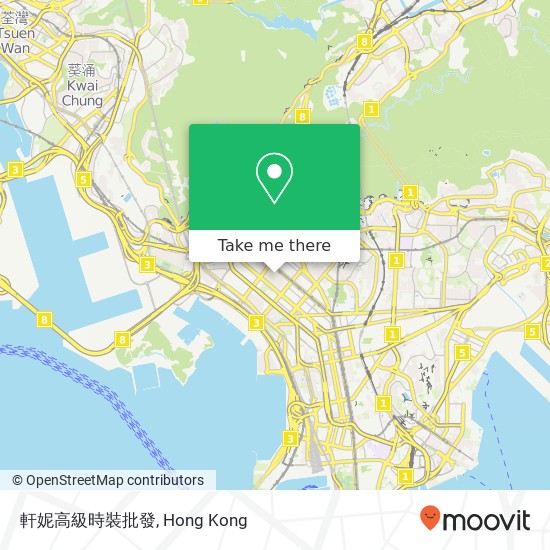 軒妮高級時裝批發, Chang Sha Wan Dao 187 map