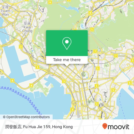 潤發飯店, Fu Hua Jie 159 map
