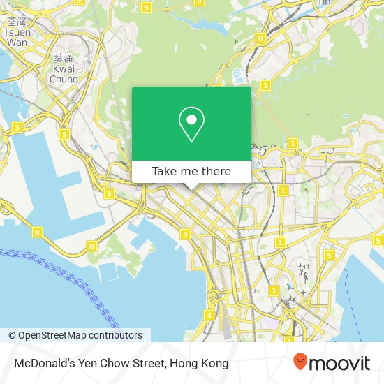 McDonald's Yen Chow Street, Fuk Wa St map