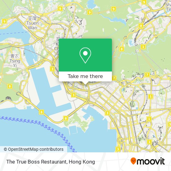 The True Boss Restaurant map