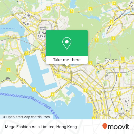 Mega Fashion Asia Limited, 香港特别行政区 map