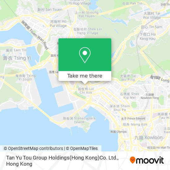 Tan Yu Tou Group Holdings(Hong Kong)Co. Ltd. map