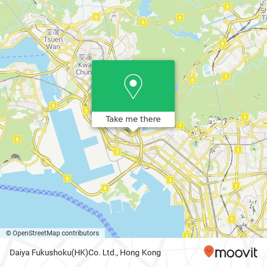 Daiya Fukushoku(HK)Co. Ltd., 香港特别行政区 map