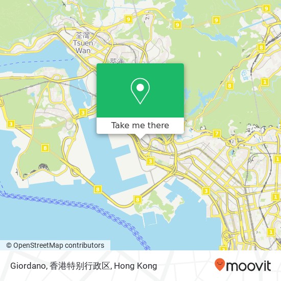 Giordano, 香港特别行政区 map