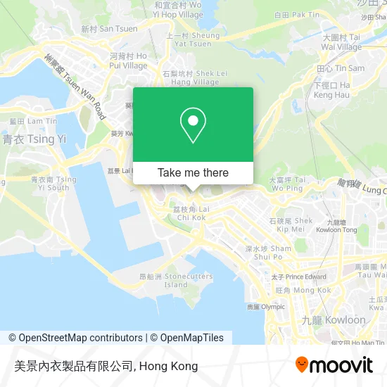 美景內衣製品有限公司 map