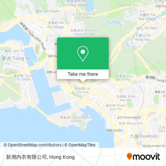 新潮內衣有限公司 map