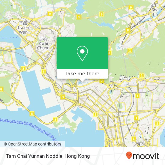 Tam Chai Yunnan Noddle, Fuk Wa St map