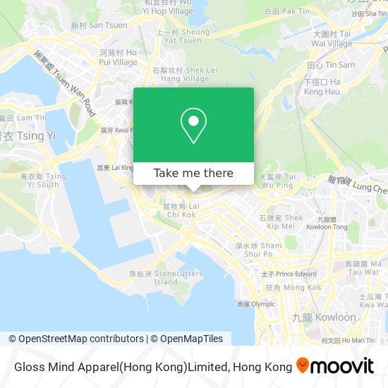 Gloss Mind Apparel(Hong Kong)Limited map