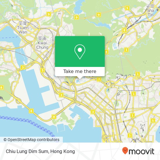 Chiu Lung Dim Sum, Castle Peak Rd map