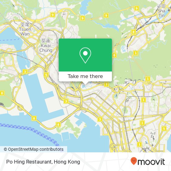 Po Hing Restaurant, Castle Peak Rd 512地圖