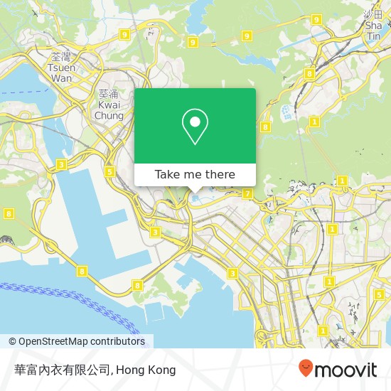 華富內衣有限公司, Qing Shan Dao 538地圖