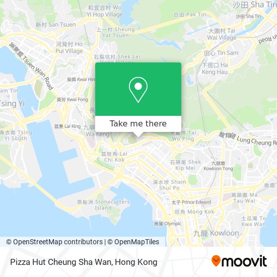 Pizza Hut Cheung Sha Wan map