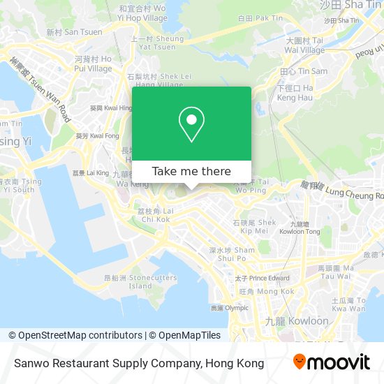 Sanwo Restaurant Supply Company map