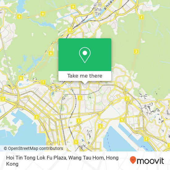 Hoi Tin Tong Lok Fu Plaza, Wang Tau Hom, Le Fu Lian He Dao map