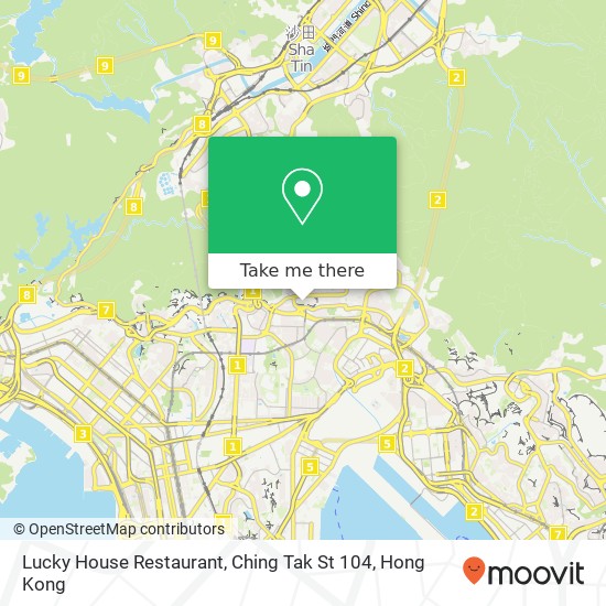 Lucky House Restaurant, Ching Tak St 104 map