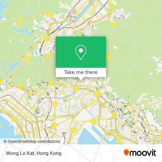 Wong Lo Kat map