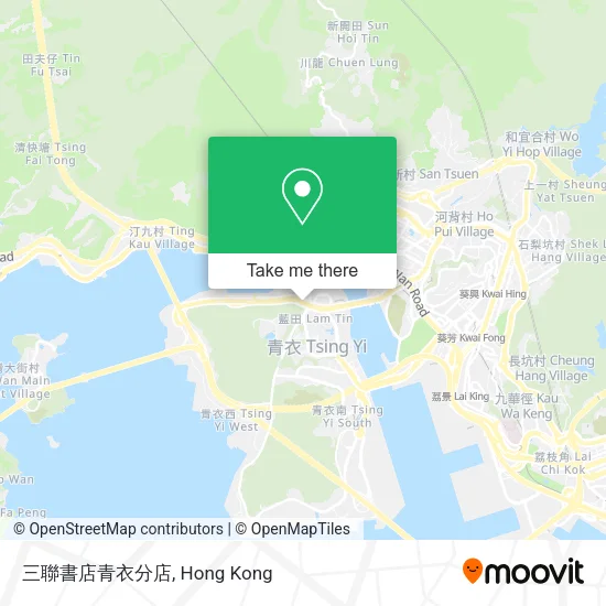 三聯書店青衣分店地圖