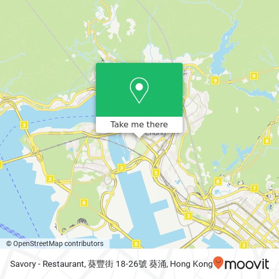 Savory - Restaurant, 葵豐街 18-26號 葵涌 map