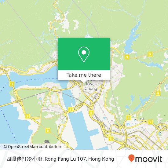 四眼佬打冷小廚, Rong Fang Lu 107 map