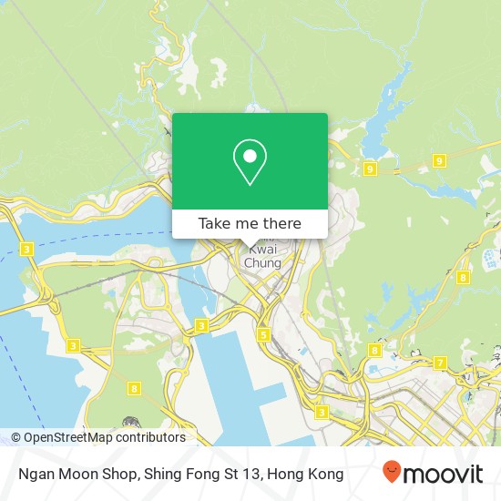 Ngan Moon Shop, Shing Fong St 13 map