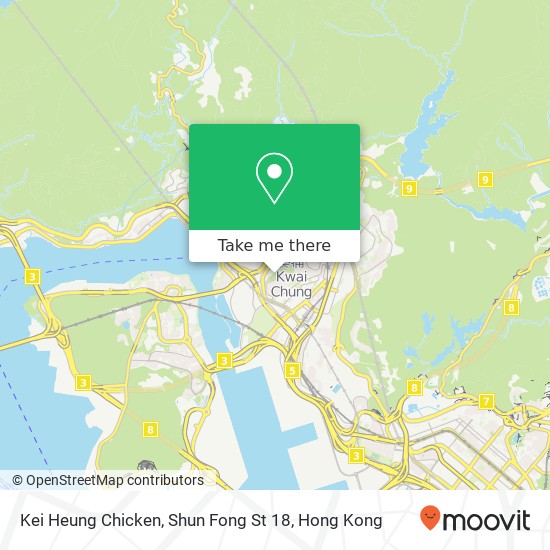 Kei Heung Chicken, Shun Fong St 18 map