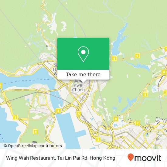 Wing Wah Restaurant, Tai Lin Pai Rd map