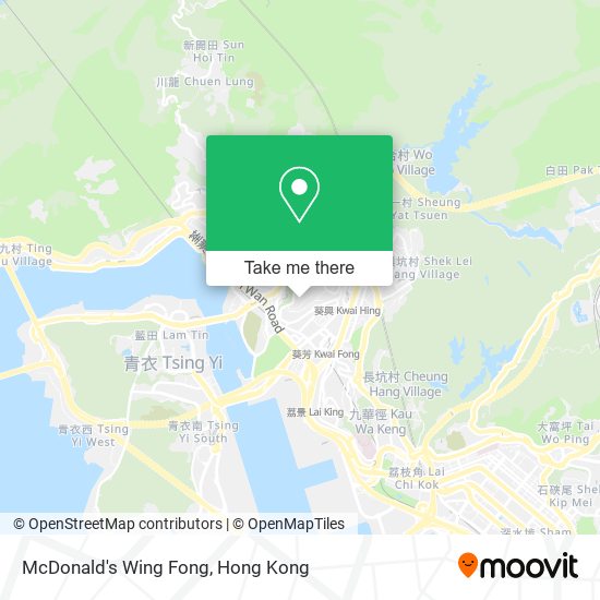 McDonald's Wing Fong map