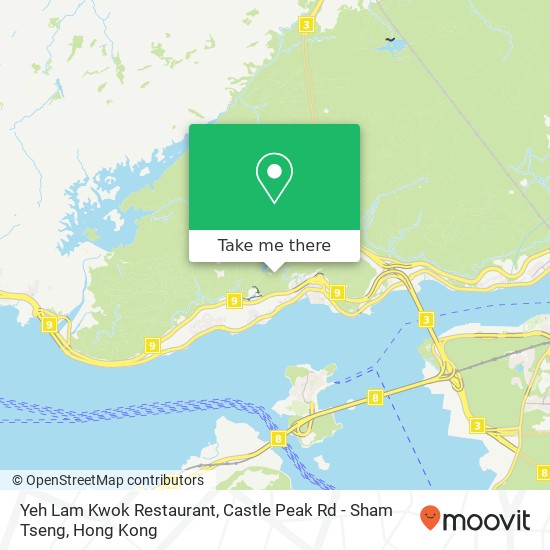 Yeh Lam Kwok Restaurant, Castle Peak Rd - Sham Tseng map