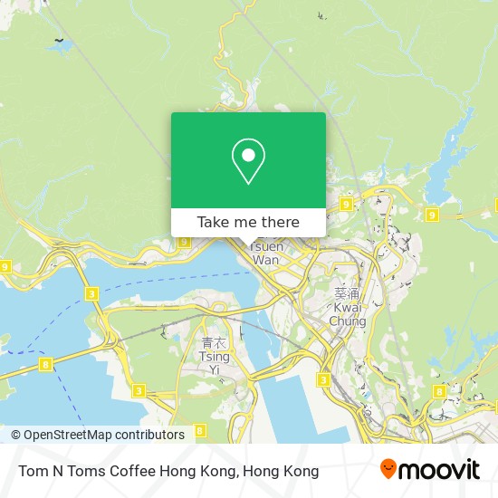 Tom N Toms Coffee Hong Kong map