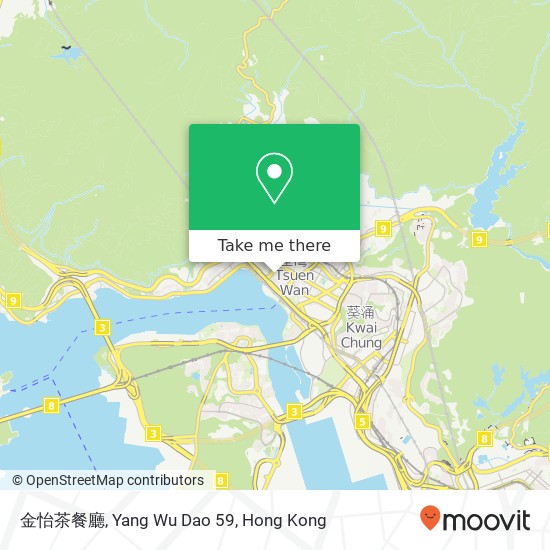 金怡茶餐廳, Yang Wu Dao 59 map
