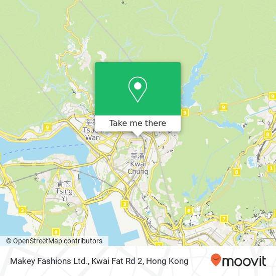 Makey Fashions Ltd., Kwai Fat Rd 2 map