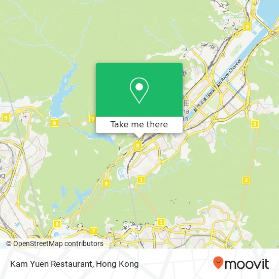 Kam Yuen Restaurant, Tin Sam St地圖