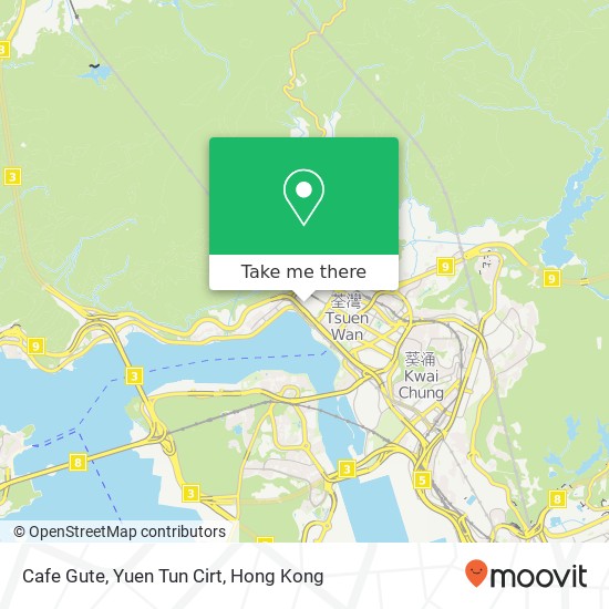 Cafe Gute, Yuen Tun Cirt map