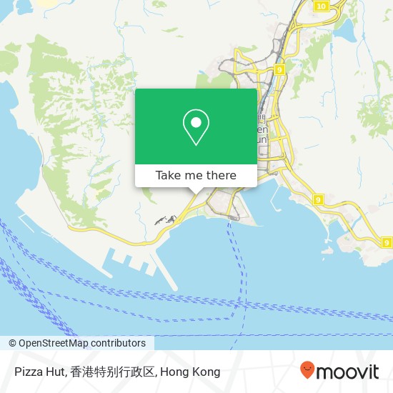 Pizza Hut, 香港特别行政区 map