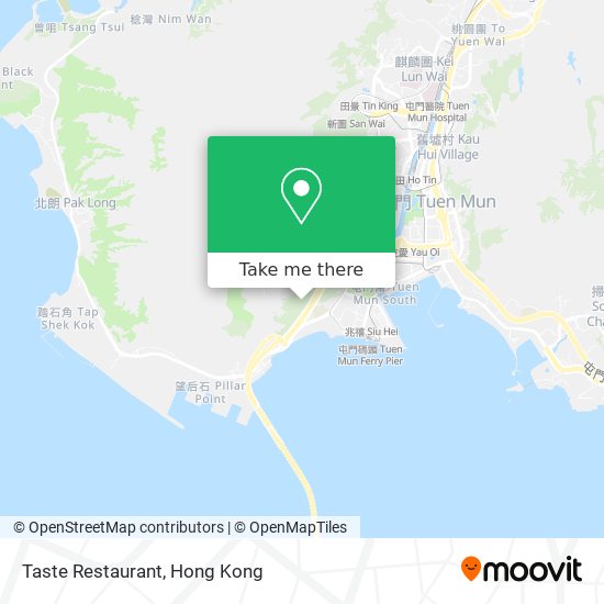 Taste Restaurant map