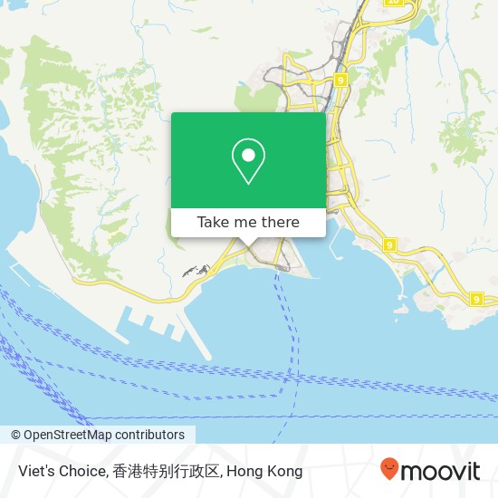 Viet's Choice, 香港特别行政区地圖