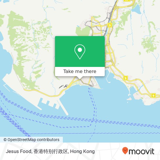 Jesus Food, 香港特别行政区 map