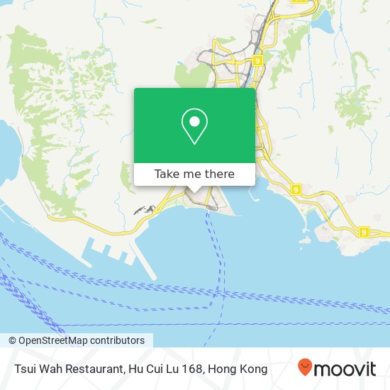 Tsui Wah Restaurant, Hu Cui Lu 168 map