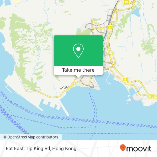 Eat East, Tip King Rd map