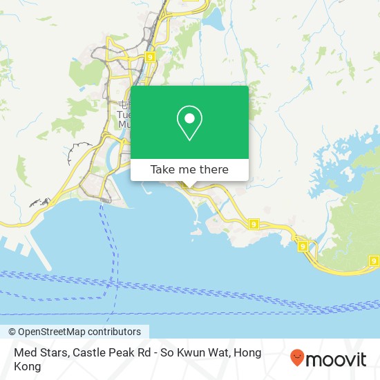 Med Stars, Castle Peak Rd - So Kwun Wat map