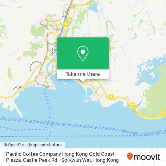 Pacific Coffee Company Hong Kong Gold Coast Piazza, Castle Peak Rd - So Kwun Wat地圖