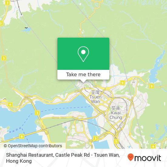 Shanghai Restaurant, Castle Peak Rd - Tsuen Wan map