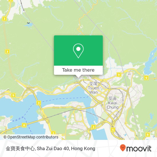 金寶美食中心, Sha Zui Dao 40 map