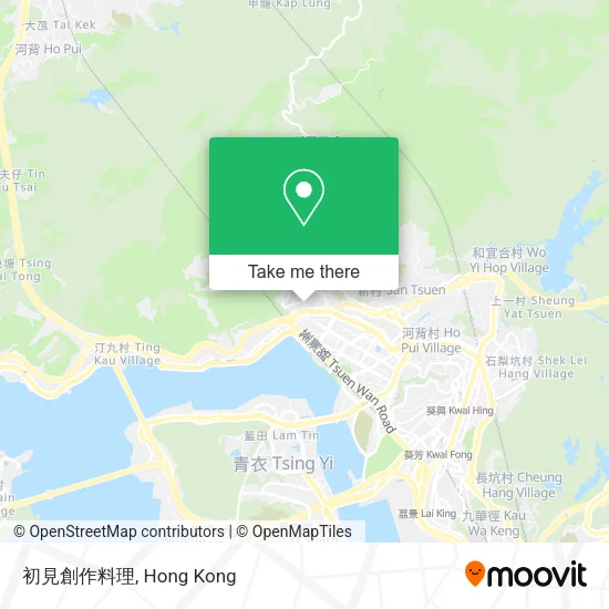 初見創作料理 map