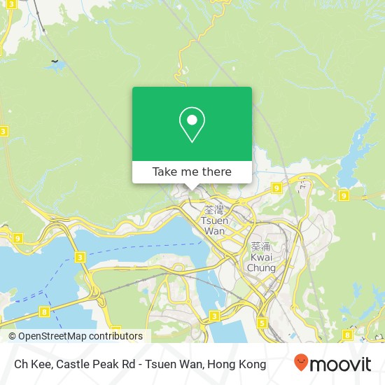 Ch Kee, Castle Peak Rd - Tsuen Wan map