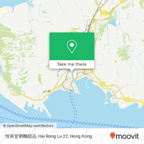 悅翠堂粥麵甜品, Hai Rong Lu 22 map